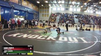 126 lbs Cons. Round 3 - Aden Pierce, South Lake HS vs Joey Davis, AWC