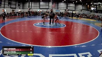 75 lbs Round 5 (6 Team) - Wolfie Strobl, DARKHORSE WRESTLING CLUB vs Niko Johnson, CAPITAL CITY WRESTLING CLUB