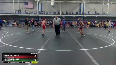 96 lbs Round 8 (10 Team) - Oliver Pulliam, Team Shutt vs Isaac Cicchetti, AACo All-Stars