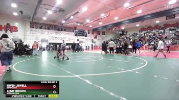 135 lbs Cons. Round 6 - Gwen Jewell, Esperanza vs Lenie Brown, Mission Viejo