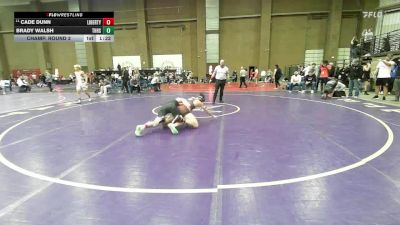 132 lbs Champ. Round 3 - Cade Dunn, Liberty vs Brady Walsh, Thompson