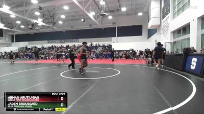 144 lbs Cons. Semi - Jaden Broussard, Villa Park High School vs Arman Arutiunian, World Team Training Center