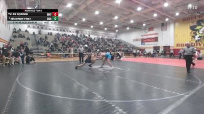 175 lbs 5th Place Match - Matthew Frey, Garaway vs Tyler Soeder, Brecksville-Broadview Hts.