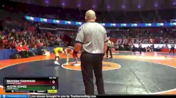 3A 170 lbs Semifinal - Brayden Thompson, Lockport (Twp) vs Austin Gomez, Libertyville