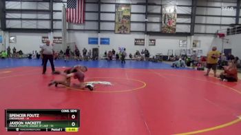 90 lbs Cons. Semi - Jaxson Hackett, Police Athletic League Of Lake vs Spencer Foutz, Chesapeake