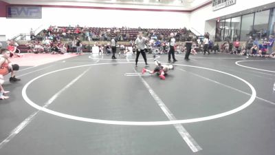 46 lbs Quarterfinal - Easton Williams, Hurricane Wrestling Academy vs Kyson Copelin, Newkirk Takedown Club