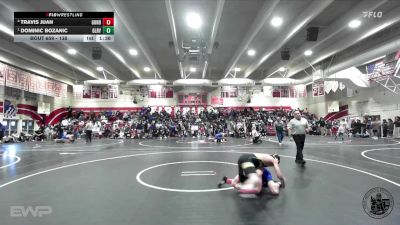 138 lbs Semifinal - Dominic Bozanic, Gilroy vs Travis Juan, Gunderson