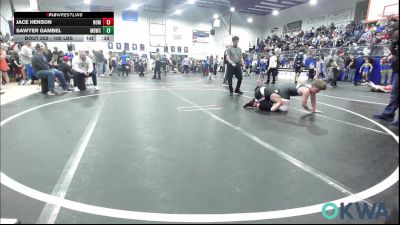 100 lbs Rr Rnd 3 - Jace Henson, Team Nomad vs Sawyer Gambel, Mustang Bronco Wrestling Club