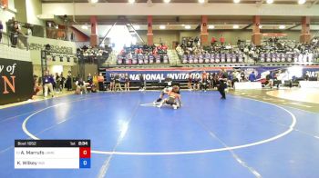 116 lbs Round Of 32 - Arianna Marrufo, Jamestown vs Korigan Wilkey, Indiana Tech