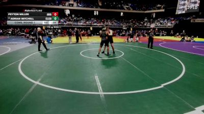 5A 285 lbs Cons. Round 1 - Adrian Mitchell, Killeen Ellison vs Peyton Miller, Anna