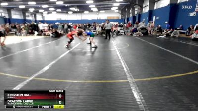 102 lbs Cons. Round 2 - Draegon Large, Warrior Wrestling Club vs Kingston Ball, Suples