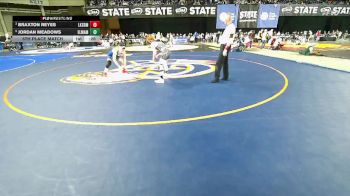 Boys 1A 106 lbs 5th Place Match - Jordan Meadows, Elma vs Braxton Reyes, Lakeside (Nine Mile Falls)