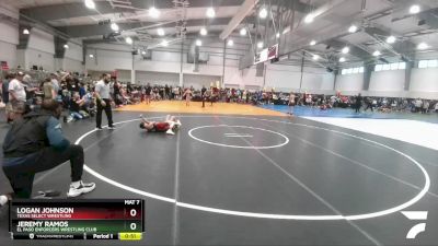 75 lbs Cons. Round 2 - Jeremy Ramos, El Paso Enforcers Wrestling Club vs Logan Johnson, Texas Select Wrestling