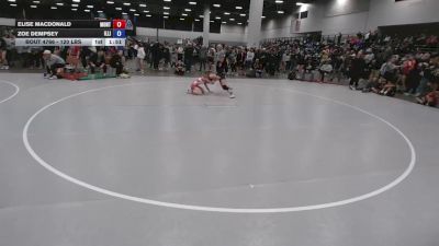 120 lbs Champ. Rd Of 64 - Zoe Dempsey, Illinois vs Elise Macdonald, Montana