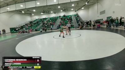 125 lbs Semifinal - Catherine Hendricks, Torrington vs Matazi Landers, Pinedale