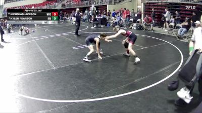 85 lbs Champ. Round 2 - Nicholas Jackson, Waverly Wrestling Club vs Kyler Pearson, IronHawk Wrestling Academy