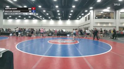 120 lbs Quarters - Ashton Scott, Southwest Select Wrestling Club vs Braylen Johnson, Stronghold Wrestling Club