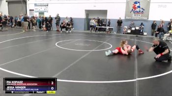 90 lbs Round 2 - Jessa Winger, Soldotna Whalers Wrestling Club vs Pia Kopiasz, Avalanche Wrestling Association