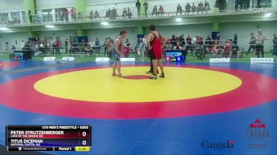 92kg Cons. Round 4 - Peter Strutzenberger, Lake Of The Woods WC vs Titus Diceman, National Capital WC