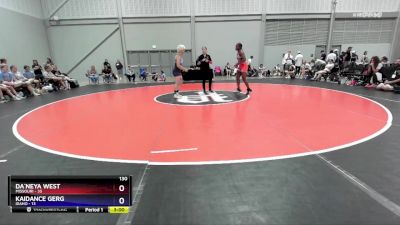 130 lbs Round 1 (6 Team) - Da`Neya West, Missouri vs Kaidance Gerg, Idaho