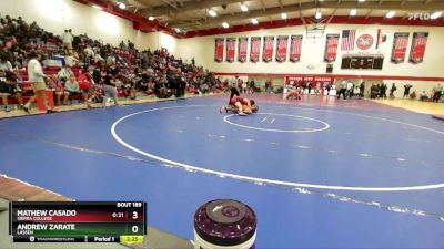 184 lbs Champ. Round 2 - Mathew Casado, Sierra College vs Andrew Zarate, Lassen