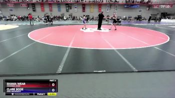 117 A Champ. Round 1 - Shania Wear, Chadron State vs Clare Booe, King University