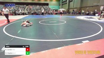 46 lbs Quarterfinal - Kane Carter, Steel City Reloaded vs Brayson Higdon, South West Washington Wrestling Club