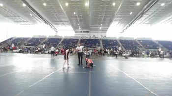 86 lbs Consi Of 8 #2 - Liam Blazek, Grindhouse WC West vs Mia Roman, Riverside Rascals