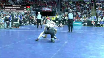 2A-113 lbs Champ. Round 2 - Benjamin Anderson, Independence vs Rowan Berndt, Burlington Notre Dame