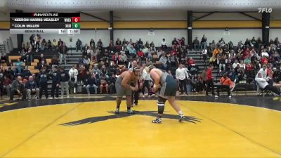 285 lbs Semifinal - Keeron Harris-Veasley, Waterloo East vs Colin Miller, Xavier, Cedar Rapids