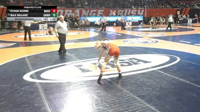 3A 157 lbs Quarterfinal - Max Mularz, Frankfort (Lincoln-Way East) vs Ethan Sonne, Chicago (Marist)