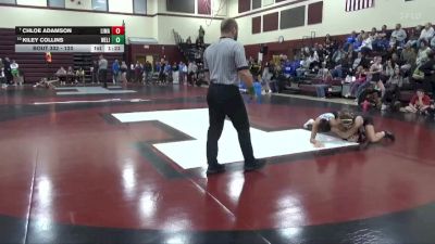 120 lbs Round 3 - Chloe Adamson, Linn-Mar vs Kiley Collins, West Liberty