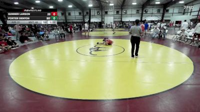 113 lbs Round 1 (8 Team) - Gunner Larson, Juab B vs PORTER DENTON, Manti