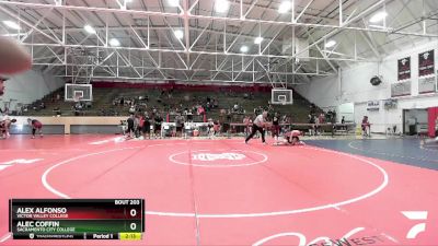 197 lbs Cons. Round 2 - Alex Alfonso, Victor Valley College vs Alec Coffin, Sacramento City College