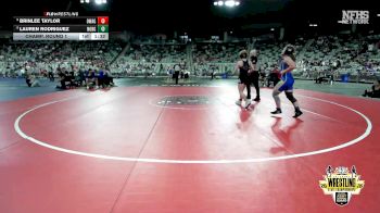G6A-120 lbs Champ. Round 1 - Brinlee Taylor, OWASSO (Girls) vs Lauren Rodriguez, NOBLE (Girls)