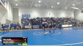 120 lbs Champ. Round 1 - Will Oliver, Starkville High School vs Braden Carroll, Vancleave High School