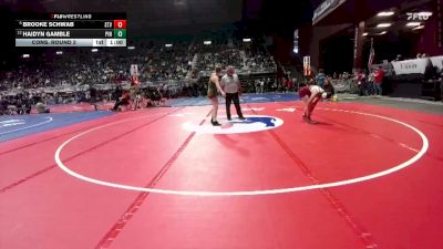 170 lbs Cons. Round 2 - Brooke Schwab, Star Valley vs Haidyn Gamble, Pinedale