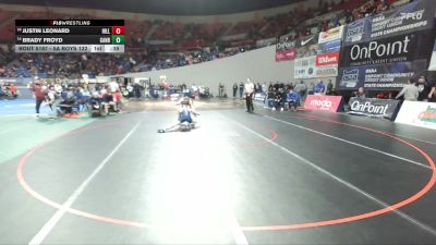 5A Boys 132 lbs Cons. Round 1 - Brady Froyd, Canby Boys vs Justin Leonard, Hillsboro Boys