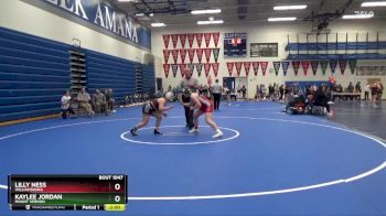 155 lbs Quarterfinal - Lilly Ness, Williamsburg vs Kaylee Jordan, Mount Vernon