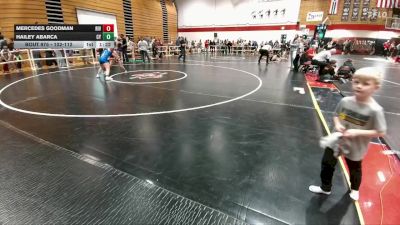 102-112 lbs 1st Place Match - Mercedes Goodman, Riverton Middle School vs Hailey Abarca, CY Middle School