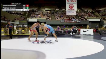 Champ. Round 2 - Pratham Sharma, Community Youth Center - Concord Campus Wrestling vs Adrian De Leon, Redwood High School Wrestling