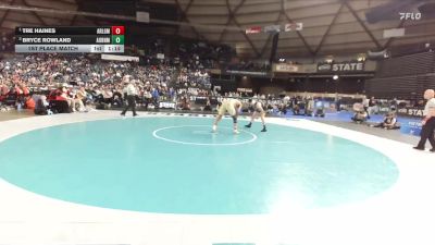 Boys 4A 165 lbs 1st Place Match - Tre Haines, Arlington vs Bryce Rowland, Auburn