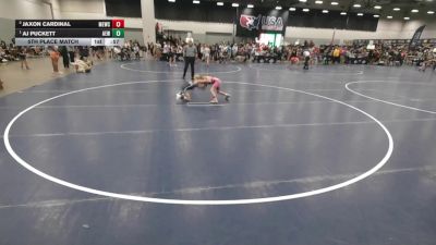 63 lbs 5th Place Match - AJ Puckett, Alpha Elite Wrestling vs Jaxon Cardinal, MN Elite Wrestling Club