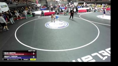 138 lbs Cons. Round 2 - Sean Griffin, Central Catholic Wrestling Club vs Brody Carson, Sunkist Kids Monster Garage