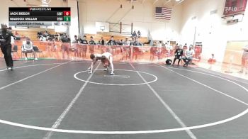 96 lbs Quarterfinal - Jack Beech, Centurion vs Maddox Millan, Revolution Wrestling Club