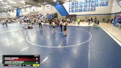 130 lbs Champ. Round 1 - Mario Merino, Team Prestige vs Parker Mortensen, Northside Wrestling Club