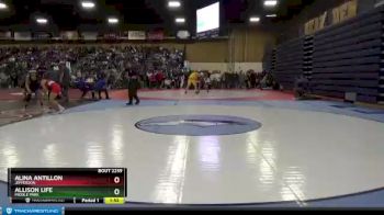136 lbs Quarterfinal - Allison Life, Middle Park vs Alina Antillon, Jefferson