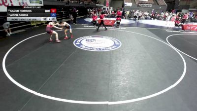 120 lbs Quarters - Caden Herrera, Bakersfield High School Wrestling vs Aiden Garcia