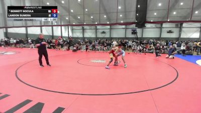 16U Boys GR - 132 lbs Champ. Round 1 - Bennett Nocula, WA vs Landon Sumera, AK