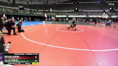 National 3-5 60 Cons. Semi - Dylan Fridley, Powhatan Youth Wrestling Club vs William Auman, Bull Island Grappling